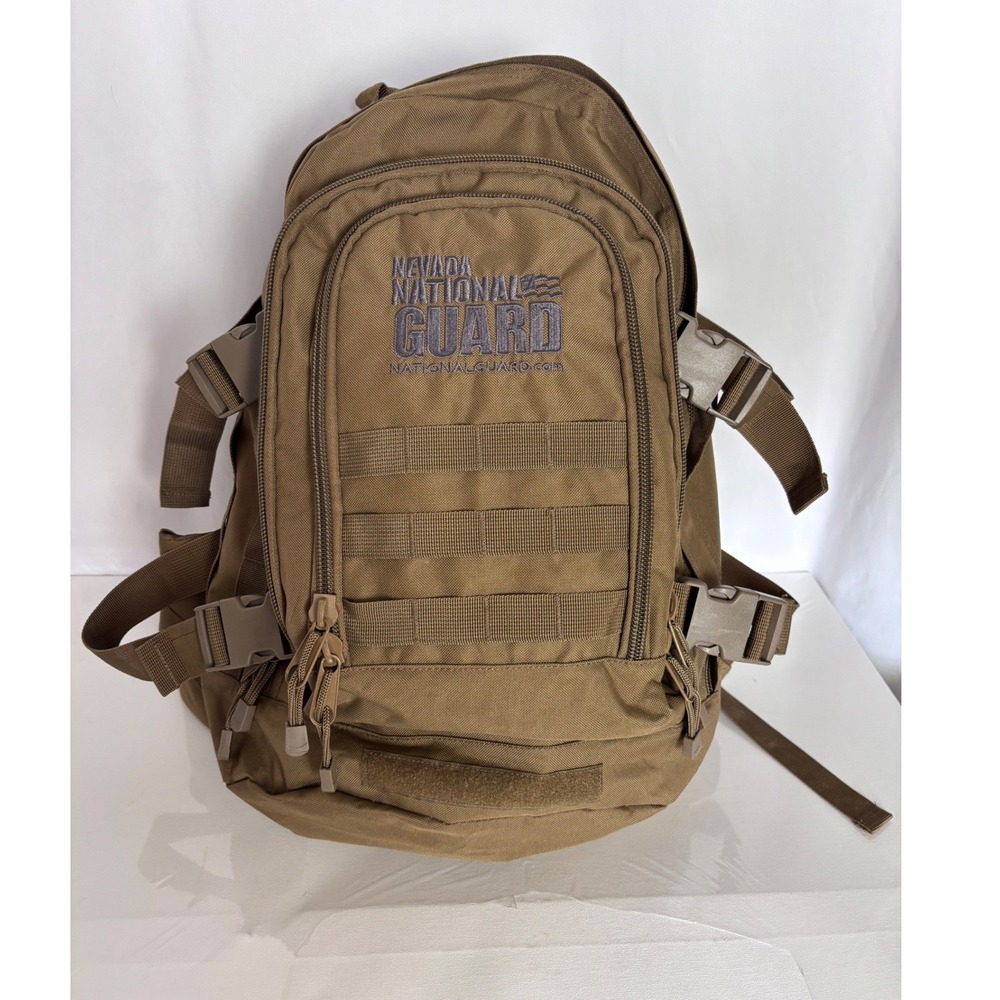 New Nevada National Guard Tactical Backpack Coyote Brown MOLLE Military Rucksack